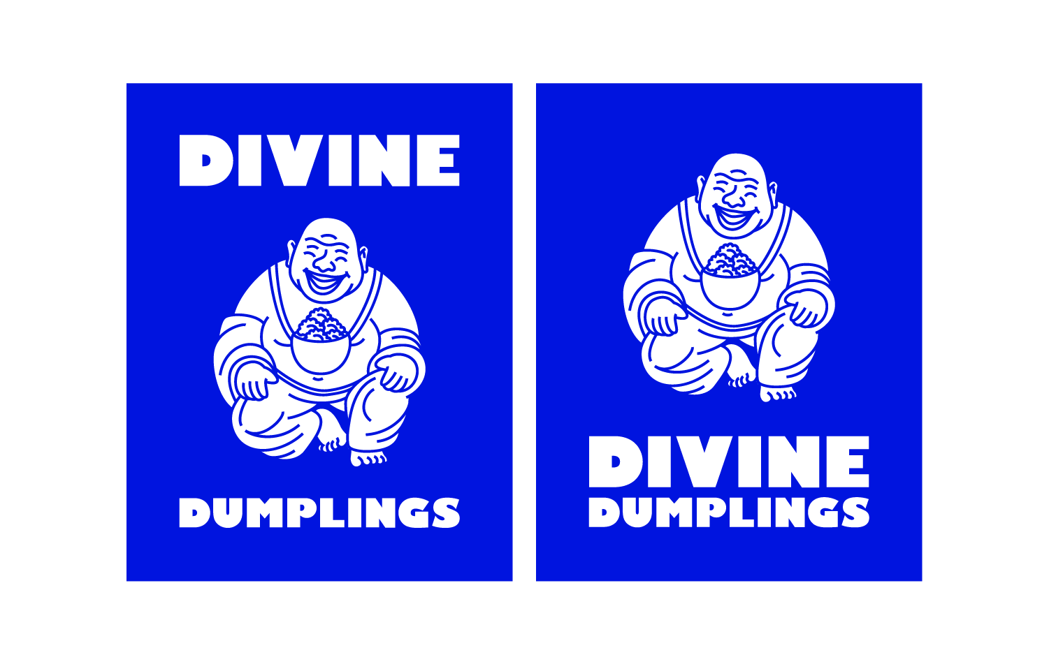 Divine Dumplings Logo Lockups