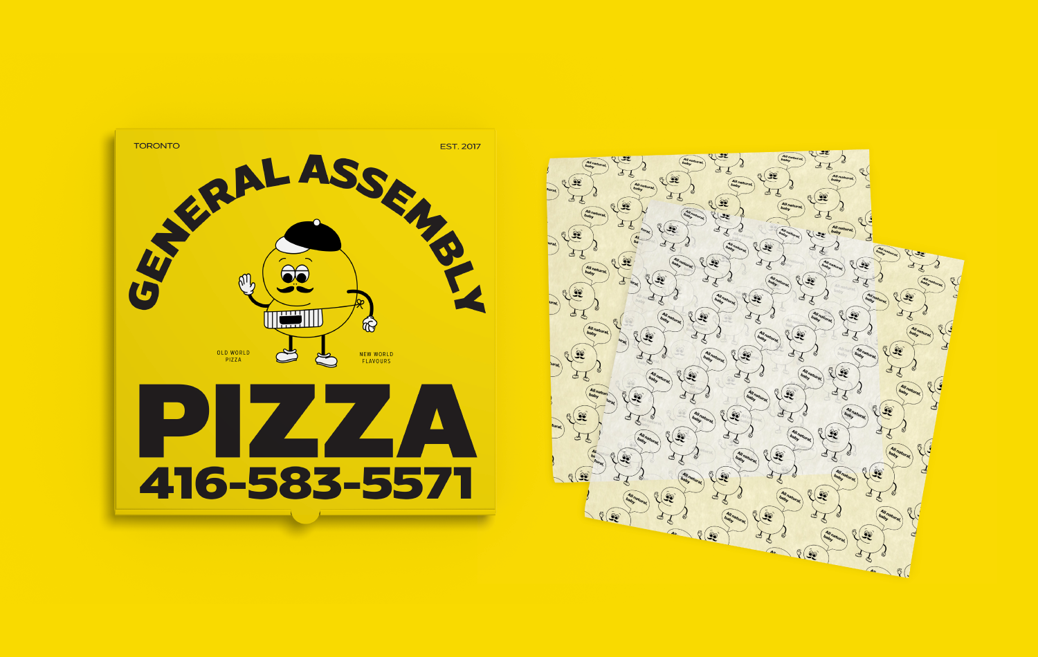 General Assembly Pizza Box and Liner