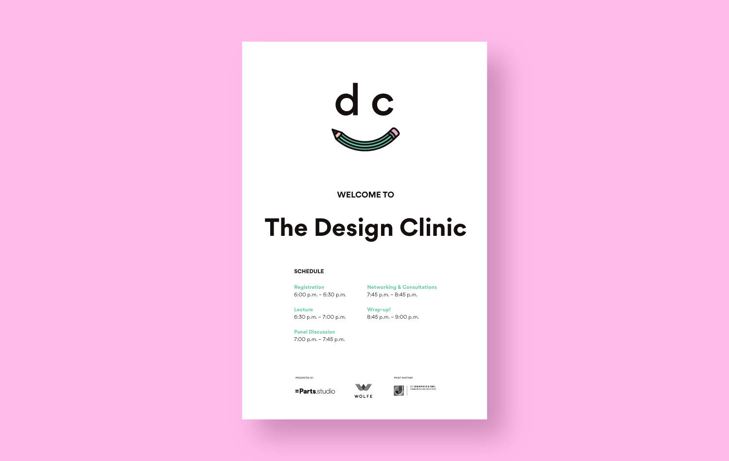 Design Clinic Welcome Sign